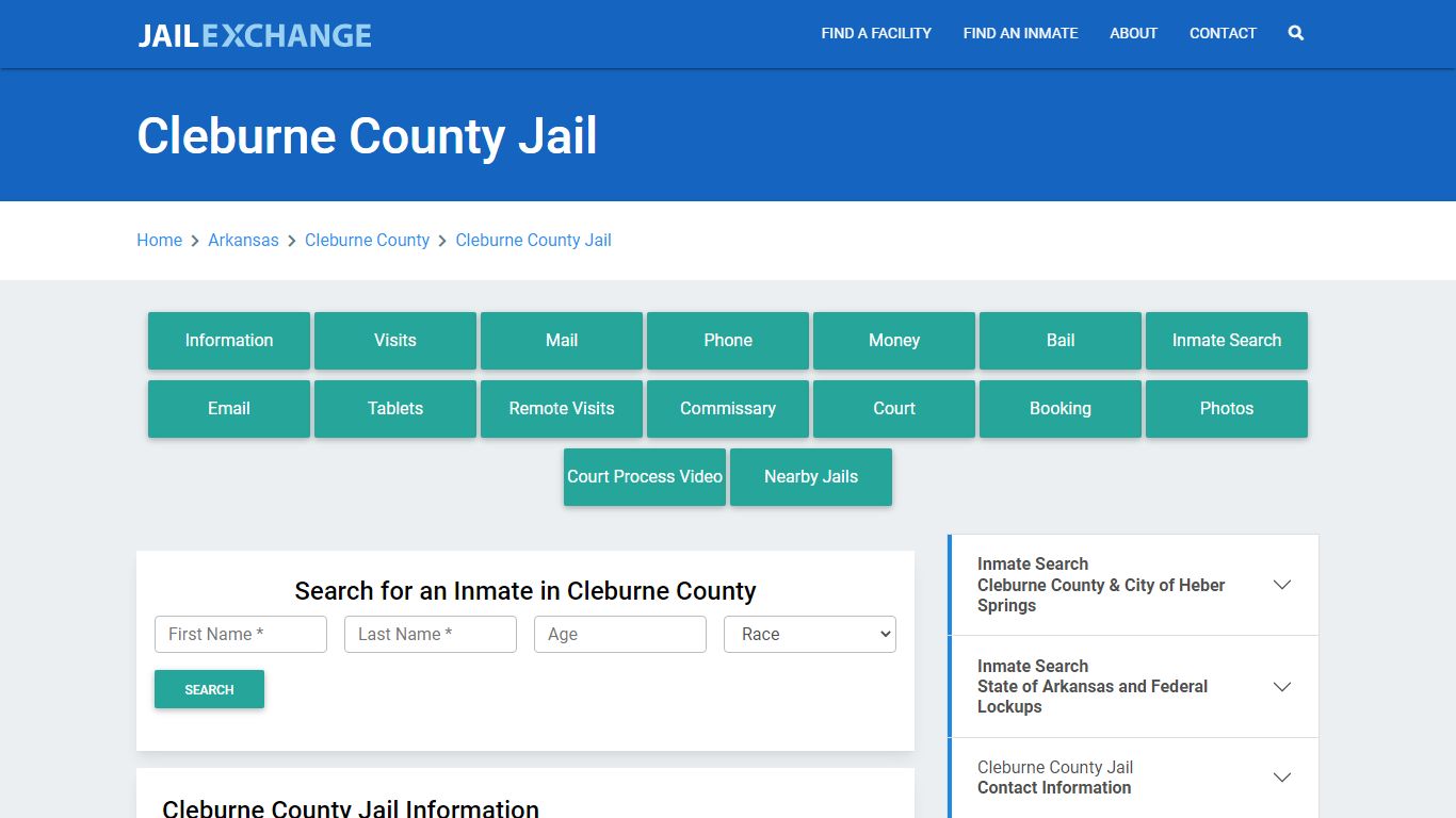 Cleburne County Jail Roster Lookup, AR, Inmate Search