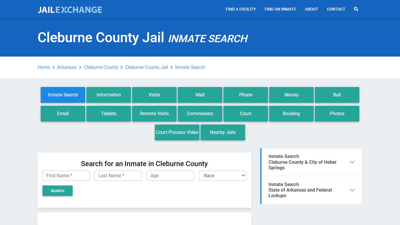 Cleburne County Jail, AR Inmate Search: Roster & Mugshots